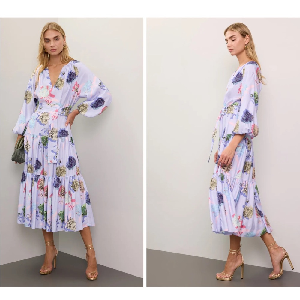 NWOT Prabal Gurung printed tiered dress - size 8
